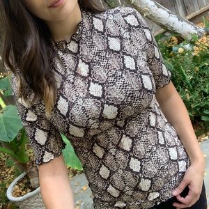 Snake Print Top